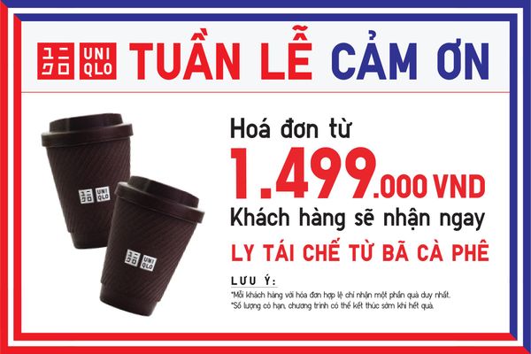 Airx Coffee - Nhà Cung Cấp Quà Tặng Khuyến Mãi Uy Tín 7 AirX cung cấp quà tặng khuyến mãi cho Uniqlo