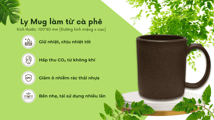 Các Loại Quà Tặng Doanh Nghiệp - Quà Tặng Xanh 10 Ly mug - Quà tặng xanh
