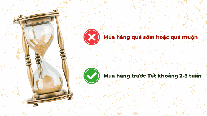 Top 3 Điều Cần Tránh Khi Mua Quà Tết Doanh Nghiệp 1 Không nên mua quà Tết doanh nghiệp quá sớm hoặc quá muộn.