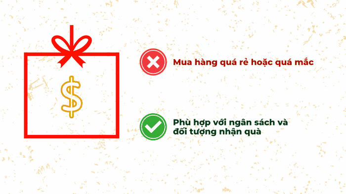 Top 3 Điều Cần Tránh Khi Mua Quà Tết Doanh Nghiệp 2 Không nên mua quà Tết doanh nghiệp quá rẻ hoặc quá đắt.