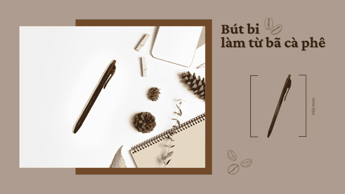 Bút bi làm từ bã cà phê của AirX Coffee