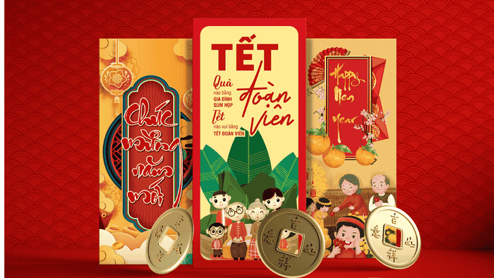 Bao lì xì in logo - Gợi ý quà tặng tết in logo