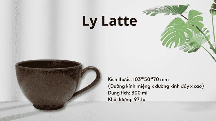 Quà Tặng Cao Cấp Cho Người Đẳng Cấp 3 Ly Latte và các thông số của ly