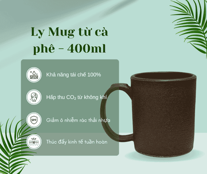 Set Quà Tặng Tết Cho Năm Nay 3 Ly Mug làm từ cà phê thân thiện môi trường