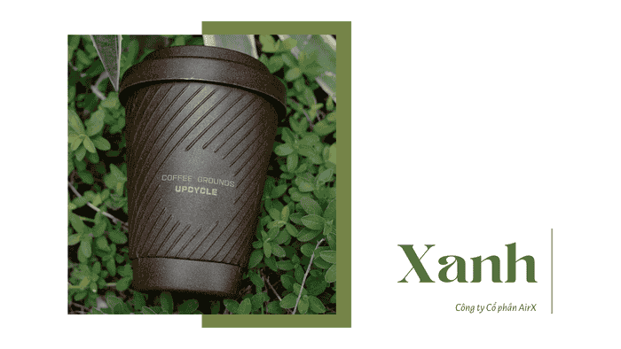 Quà Tặng Xanh: Ý Tưởng Độc Đáo Cho Mọi Dịp 2 Ly tái chế từ bã cà phê của AirX Coffee
