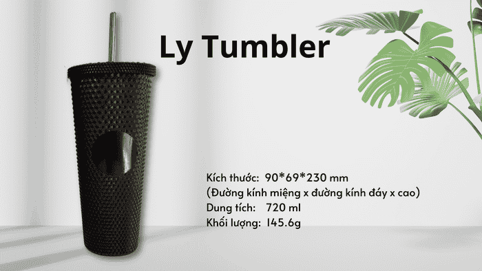 Quà Tặng Cao Cấp Cho Người Đẳng Cấp 5 Ly Tumbler và các thông số của ly