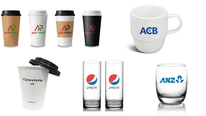 Các loại ly in logo phổ biến