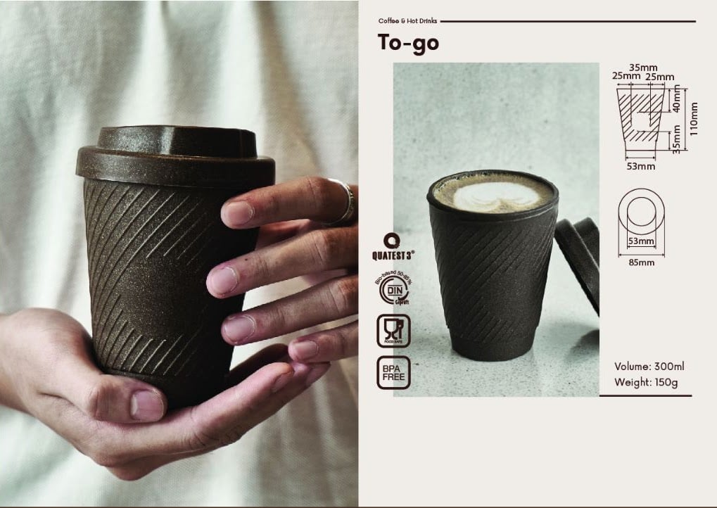 Ly To-go làm từ bã cà phê - AirX Coffee