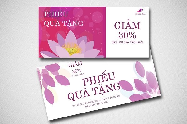 Top Quà Tặng Doanh Nghiệp Cho Lễ 20/10 Khiến Nhân Viên Bất Ngờ 5 Phiếu quà tặng spa