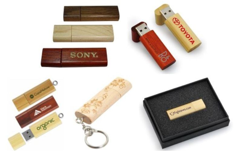 Top 10 Quà Tặng Khách Hàng Ấn Tượng Giúp Gây Dấu Ấn Thương Hiệu 10 USB gỗ in logo - quà tặng khách hàng ấn tượng