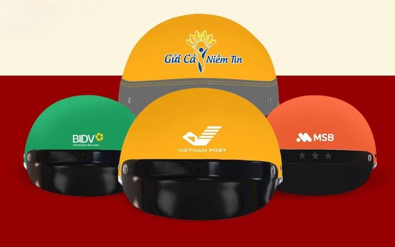 Bí Quyết Tạo Ấn Tượng Sâu Sắc Với Quà Tặng Khách Hàng 11 Mũ bảo hiểm in logo