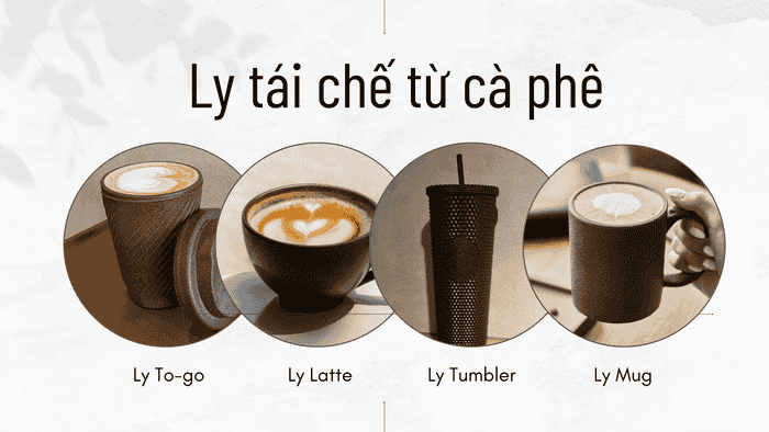 Những Sản Phẩm Thân Thiện Với Môi Trường 3 Ly làm từ bã cà phê của AirX Coffee