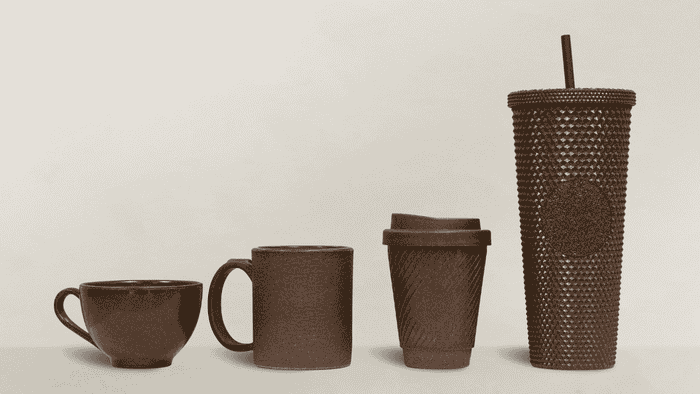 4 mẫu sản phẩm ly làm từ bã cà phê - AirX Coffee
