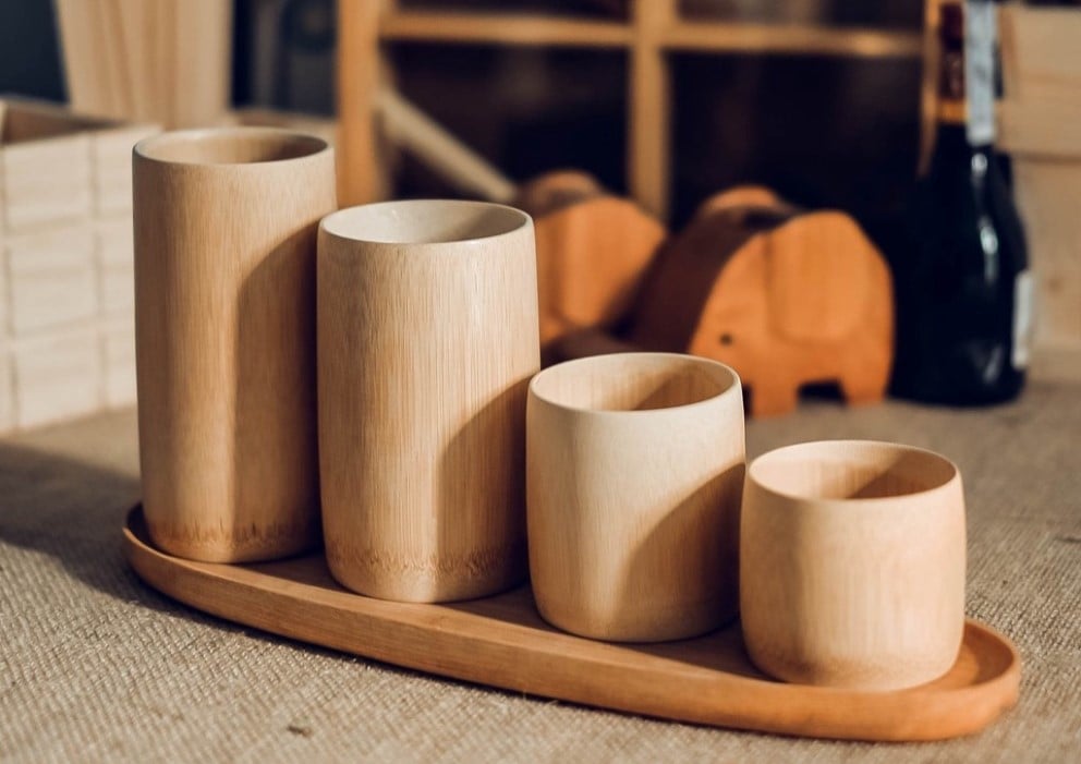 5 Mẫu Cốc Quà Tặng Doanh Nghiệp Phổ Biến 4 Cốc quà tặng doanh nghiệp làm từ tre