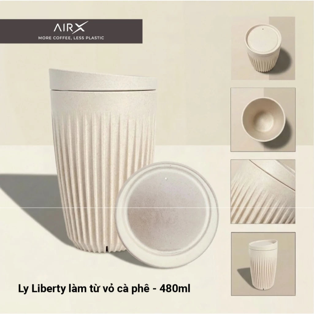 Ly AirX Liberty 480ml – Trắng Vỏ Lụa