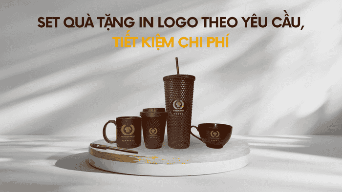 Set quà tặng in logo theo yêu cầu, tiết kiệm chi phí